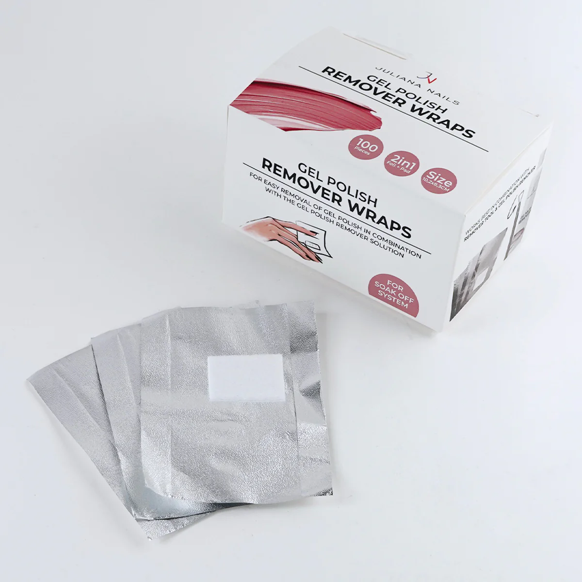 100 Feuilles Alu Dissolution Vernis Juliana Nails