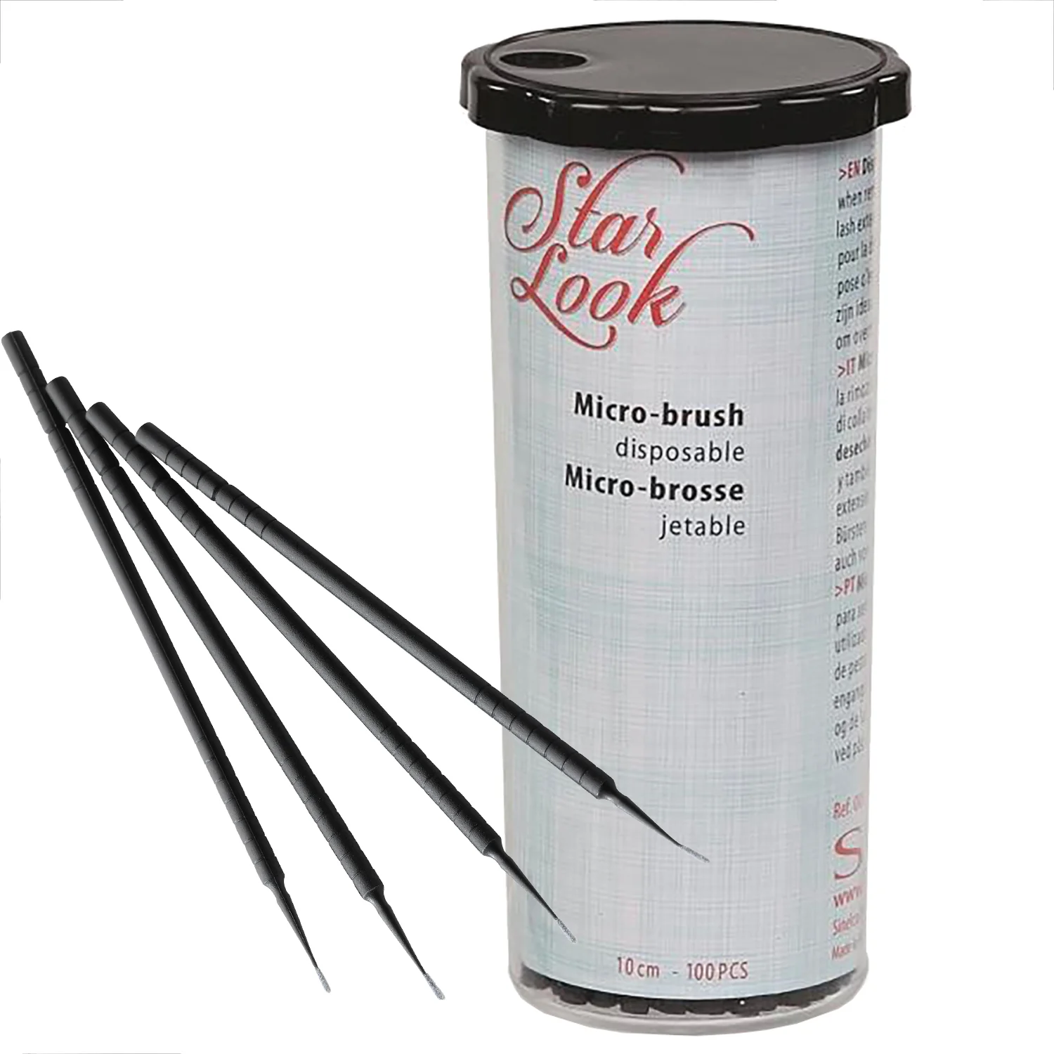 100 Mini-Brosses Extension cils Star Look - Image 2