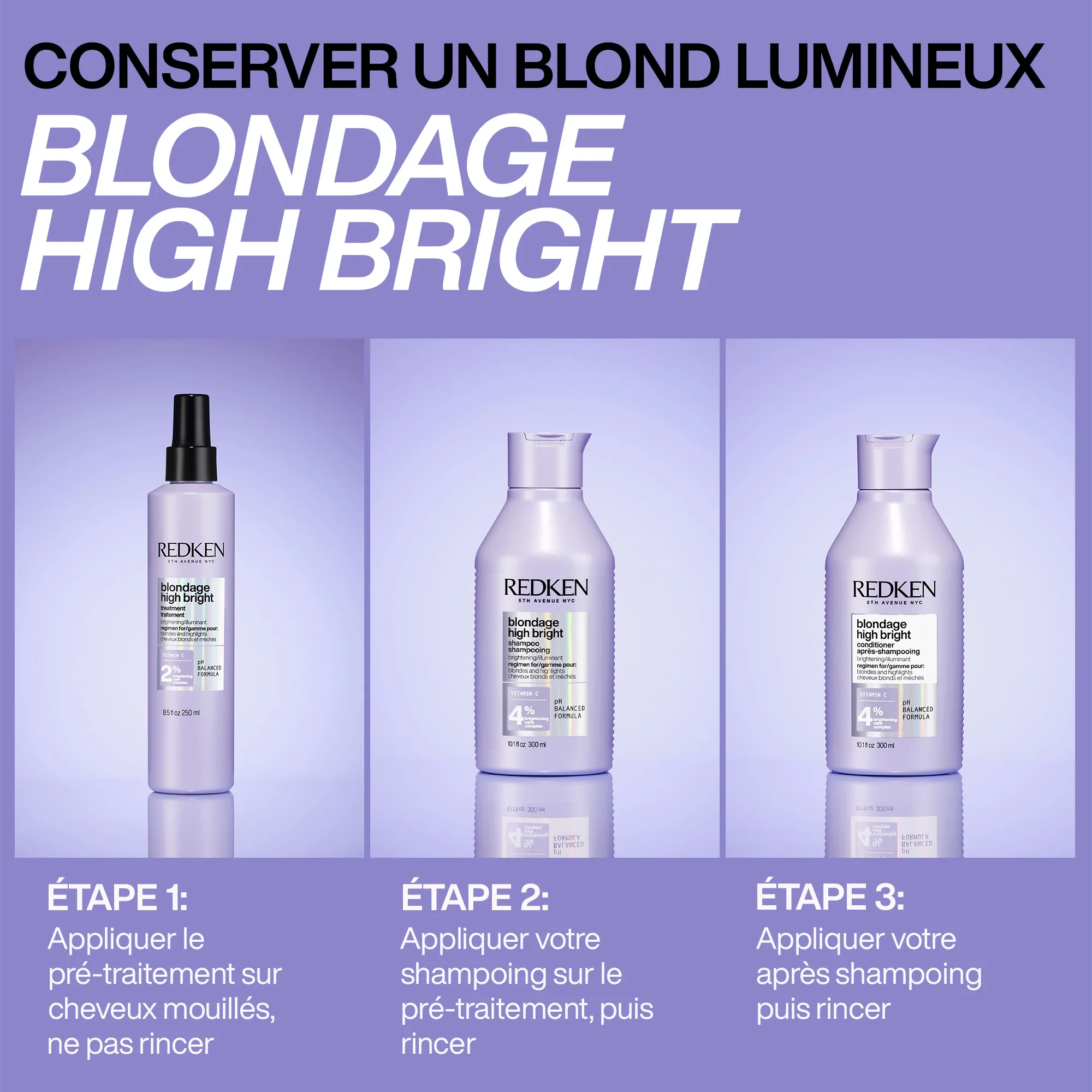 Après-shampoing Blondage High Bright Redken 300 ML - Image 5