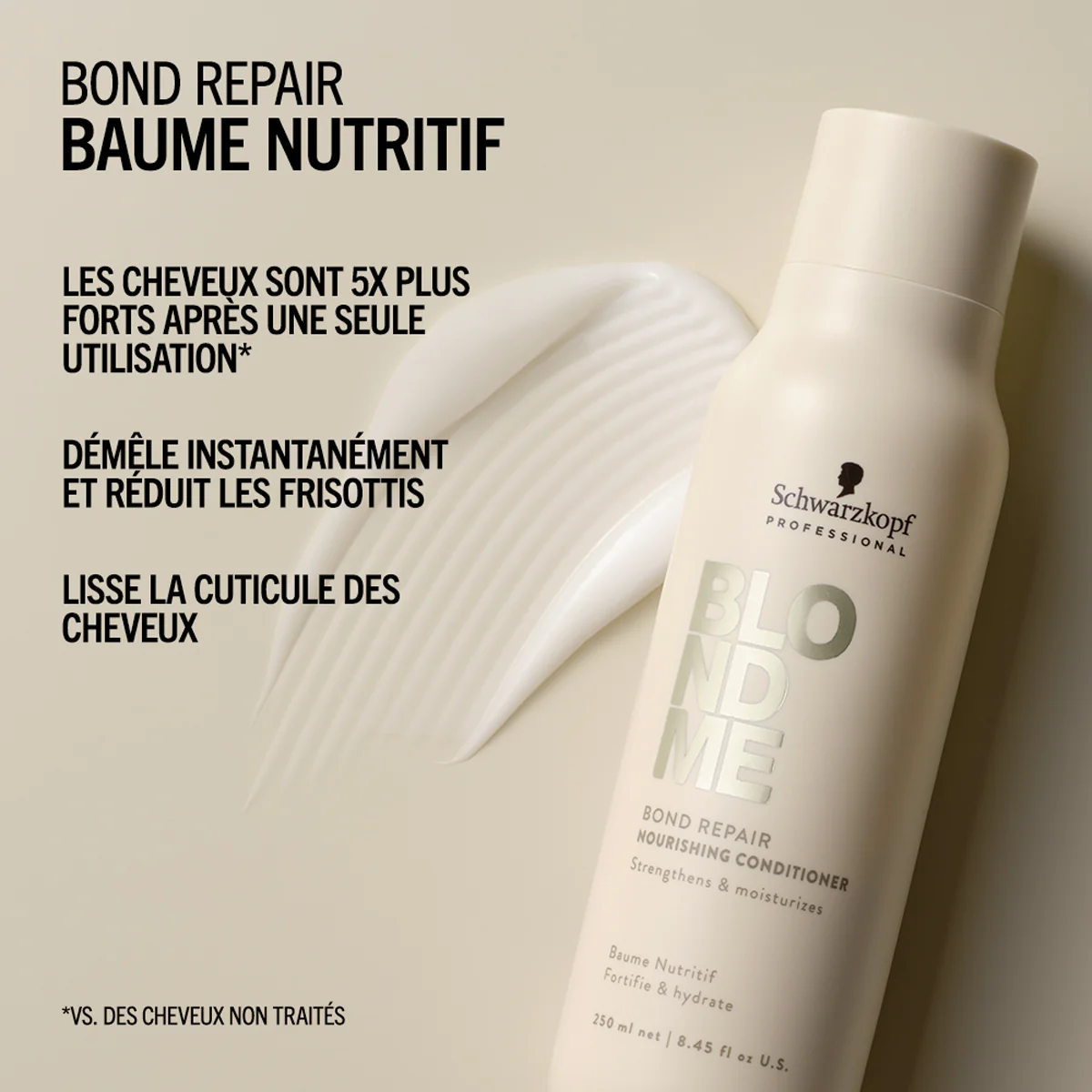 Baume Nutritif Blond Me Bond Repair Schwarzkopf 1 Litre - Image 2