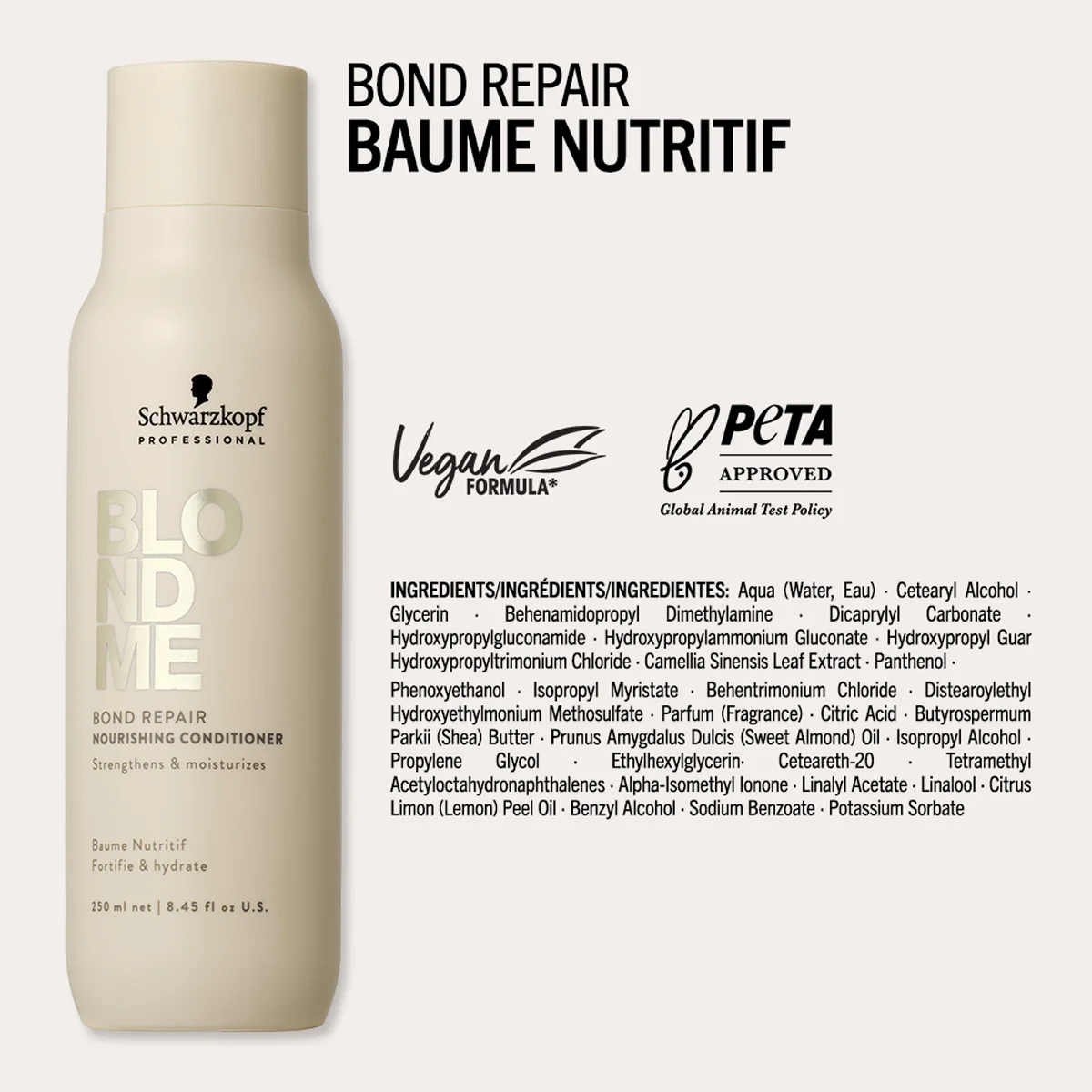 Baume Nutritif Blond Me Bond Repair Schwarzkopf 1 Litre - Image 5