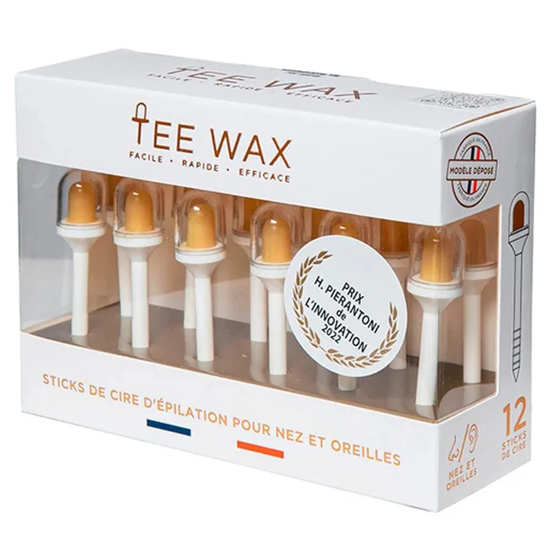 Boîte de 12 Sticks de Cire d'Épilation Nez Oreilles Tee Wax - Image 3