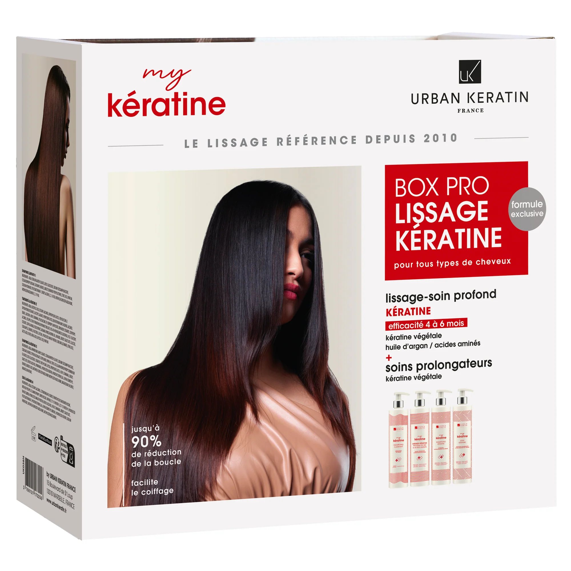 Box Pro Lissage Kératine My Kératine Urban Keratin 6x400ML