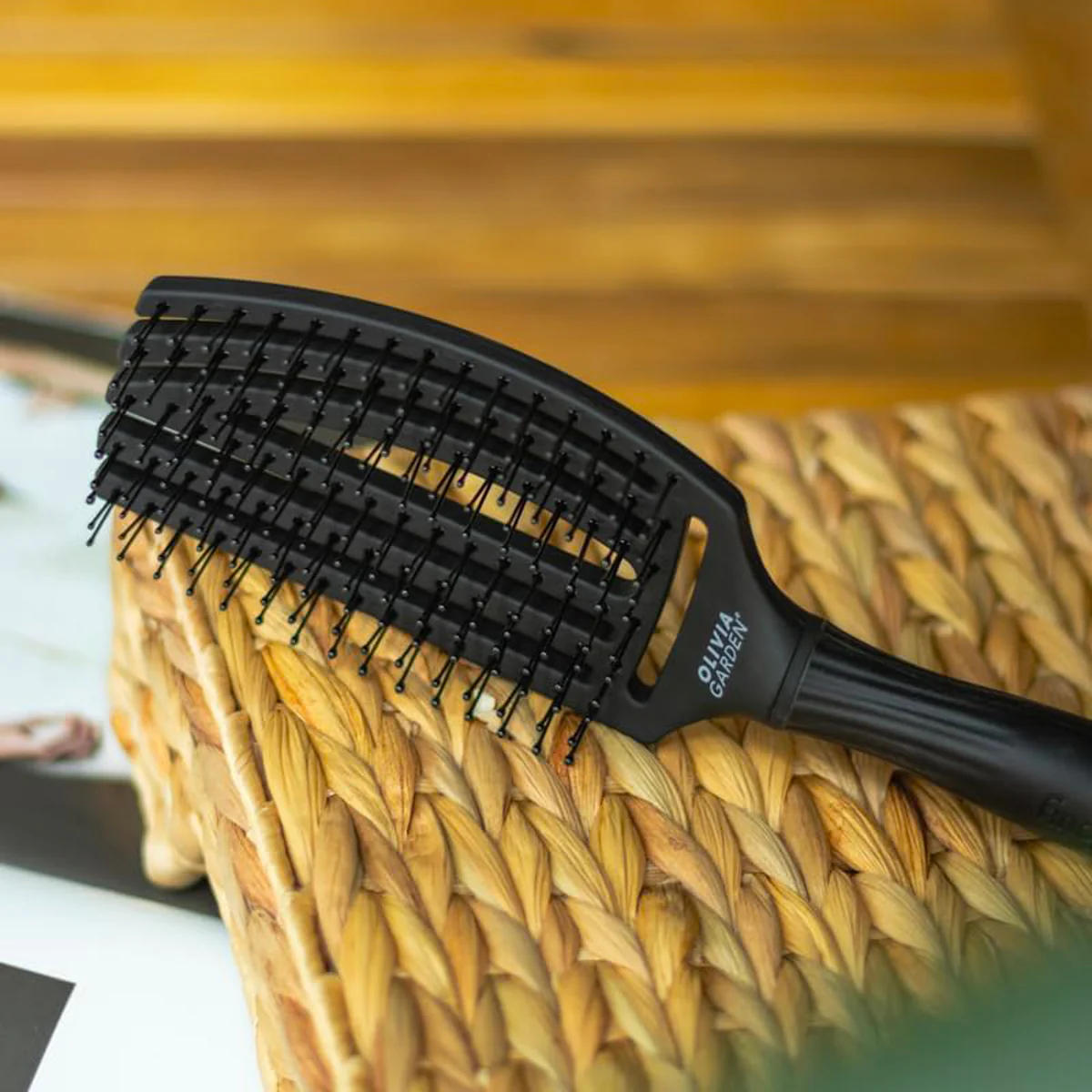 Brosse démêlante Fingerbrush Nylon Moyenne Olivia Garden - Image 4