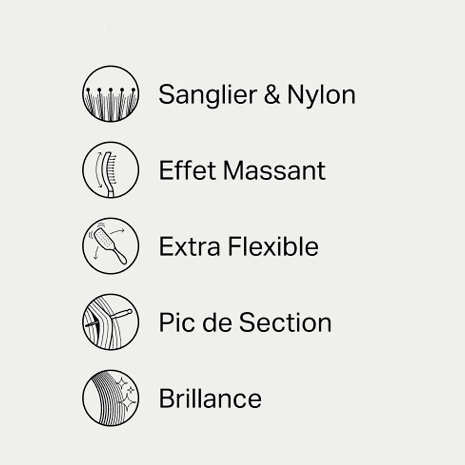 Brosse démêlante Fingerbrush Nylon Moyenne Olivia Garden - Image 6