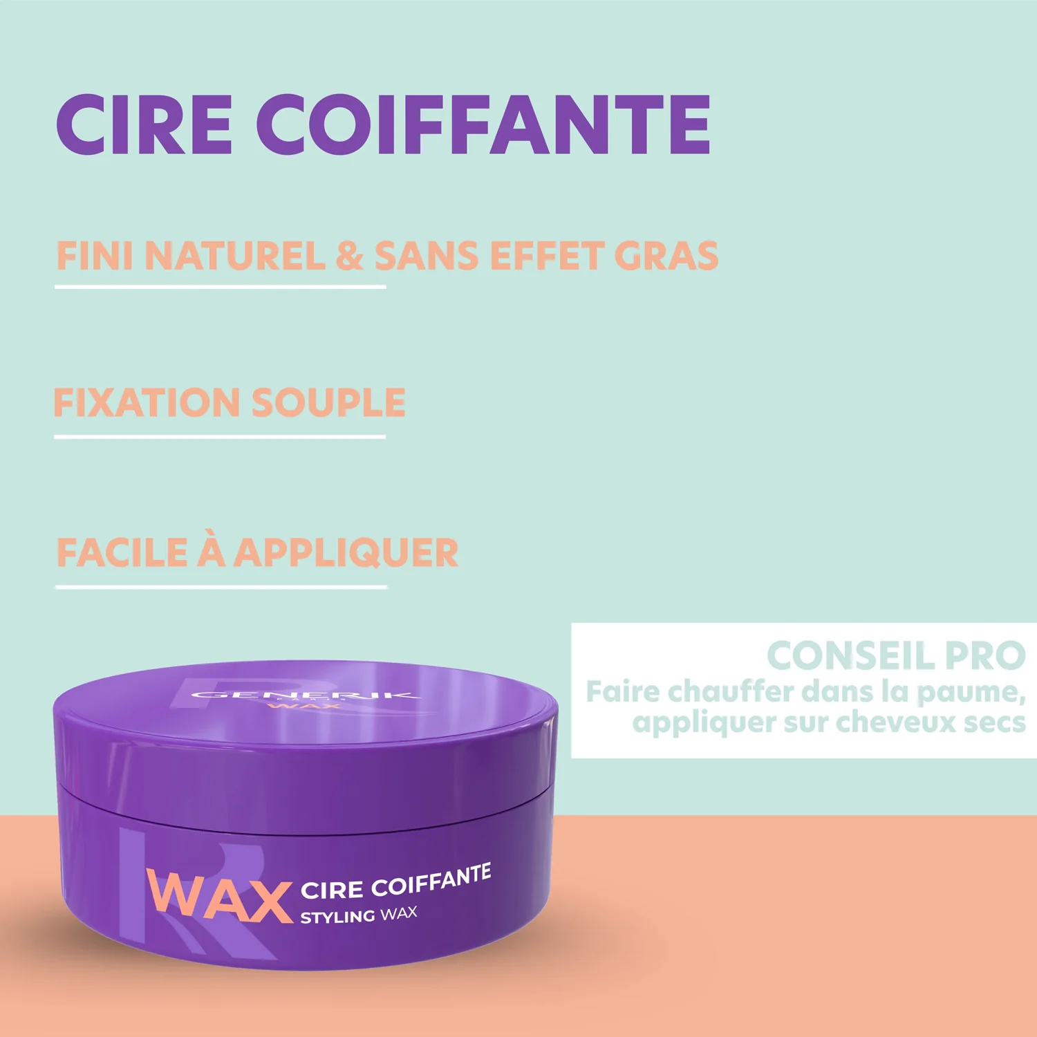 Cire de Coiffage Wax Generik 85G - Image 3