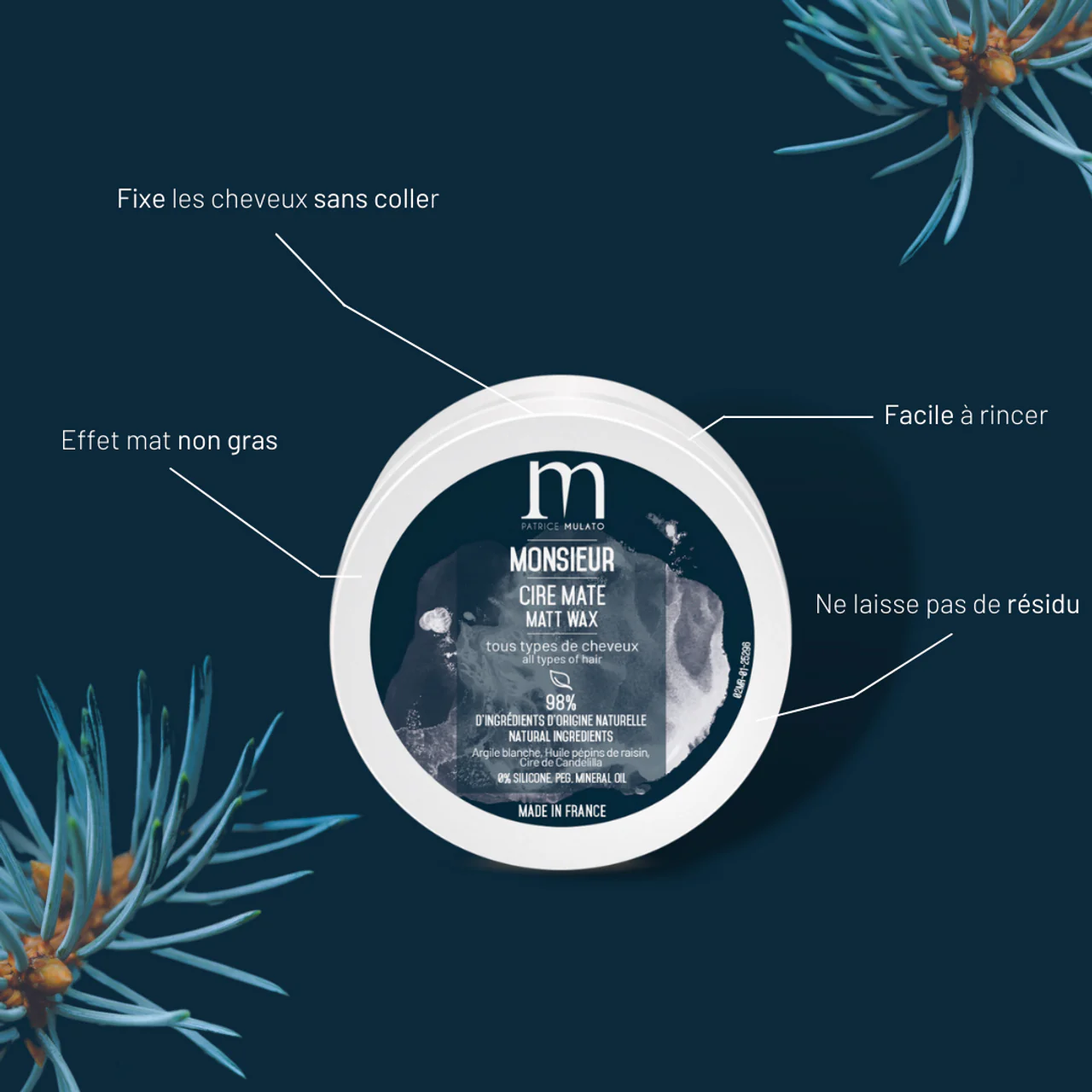 Cire Mate Monsieur Mulato 50 ML - Image 2