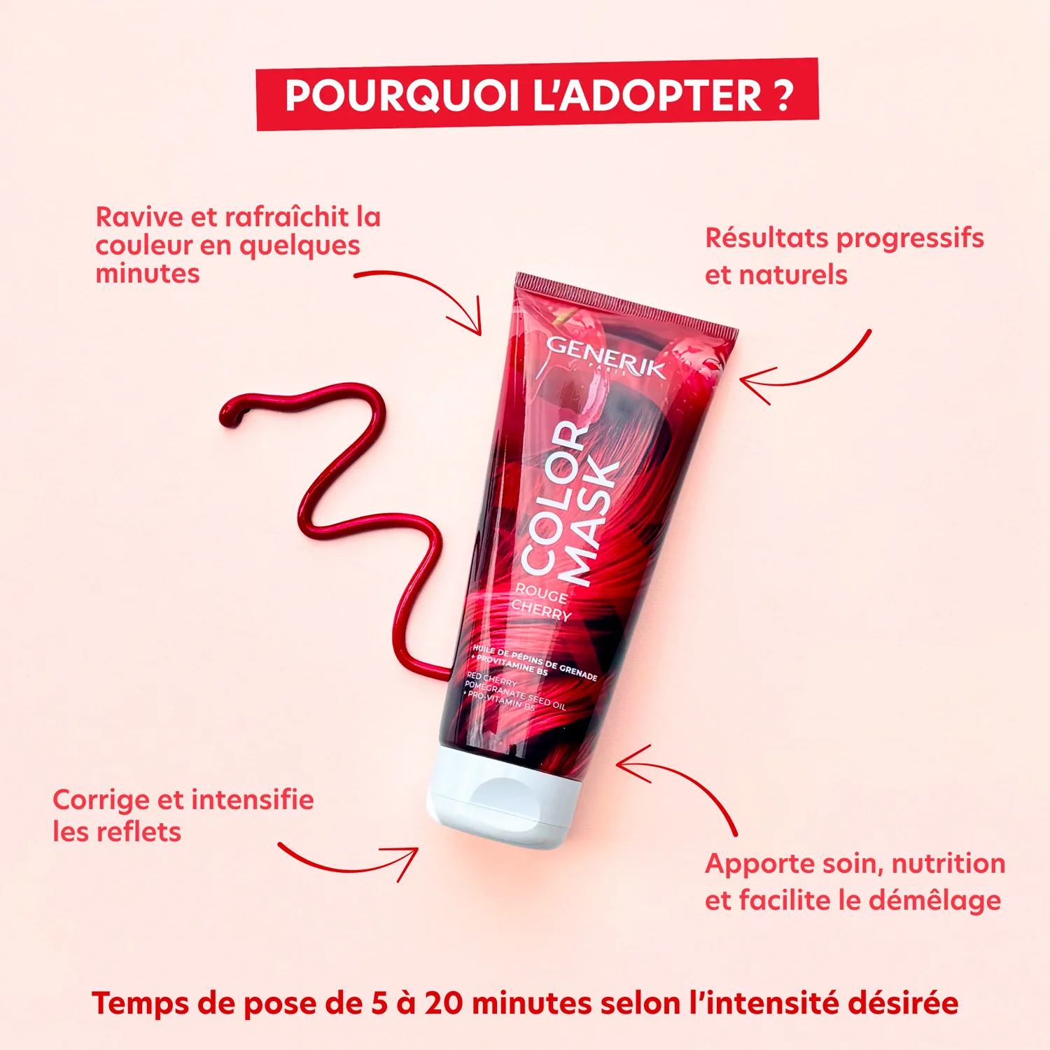 Color Mask Rouge Cherry Generik 200 ML - Image 4