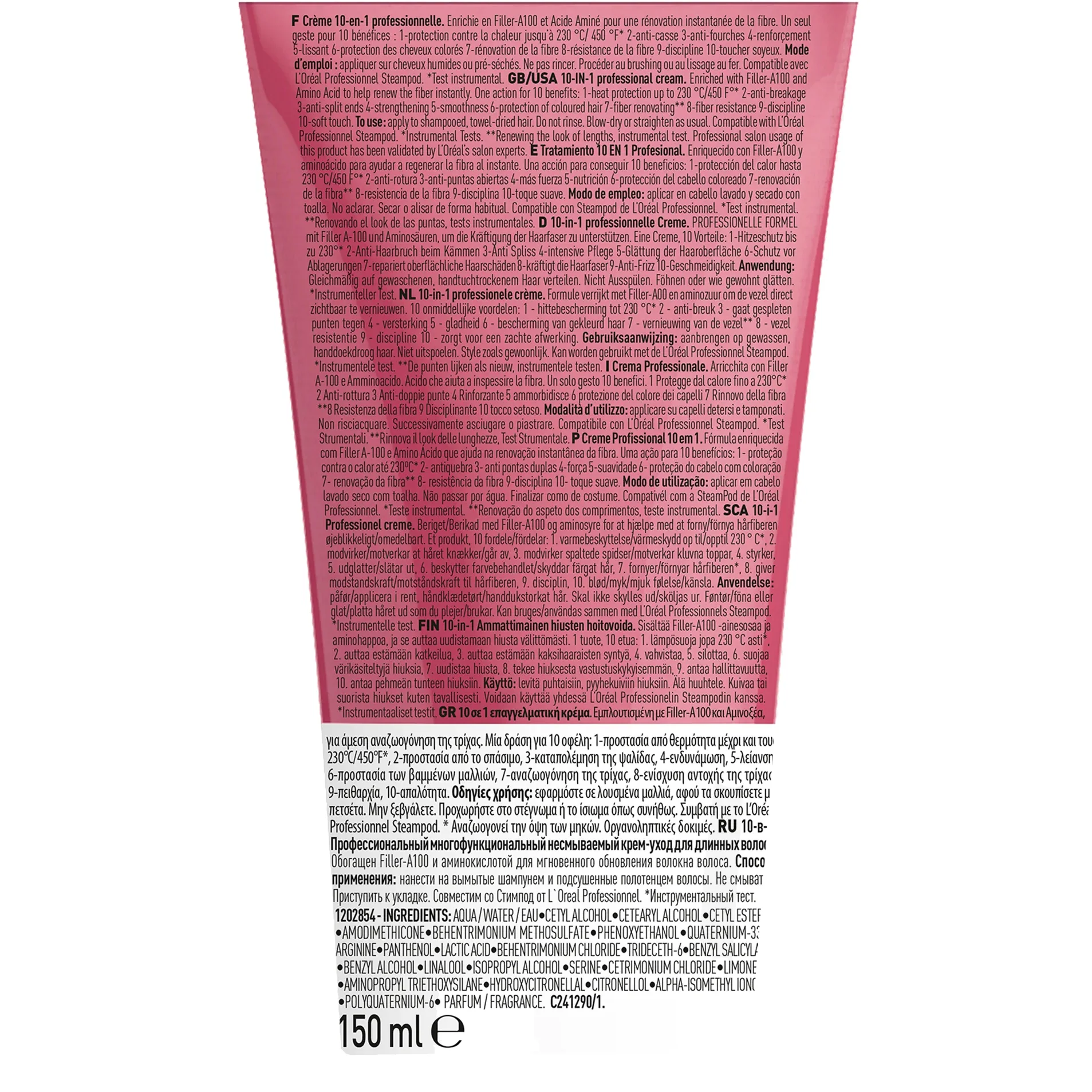 Crème 10 en 1 Pro Longer L'Oréal Professionnel 150 ML - Image 2