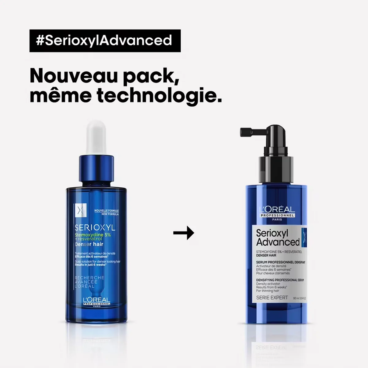 Sérum Densifiant Denser Hair Serioxyl Advanced L'Oréal Professionnel 90 ML - Image 2