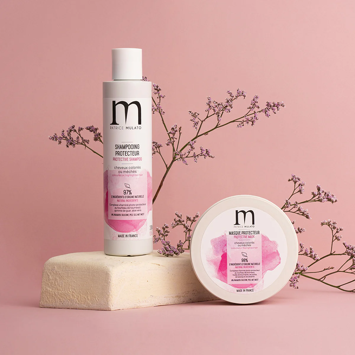 Duo Shampoing & Masque Cheveux Colorés/Méchés Mulato - Image 2