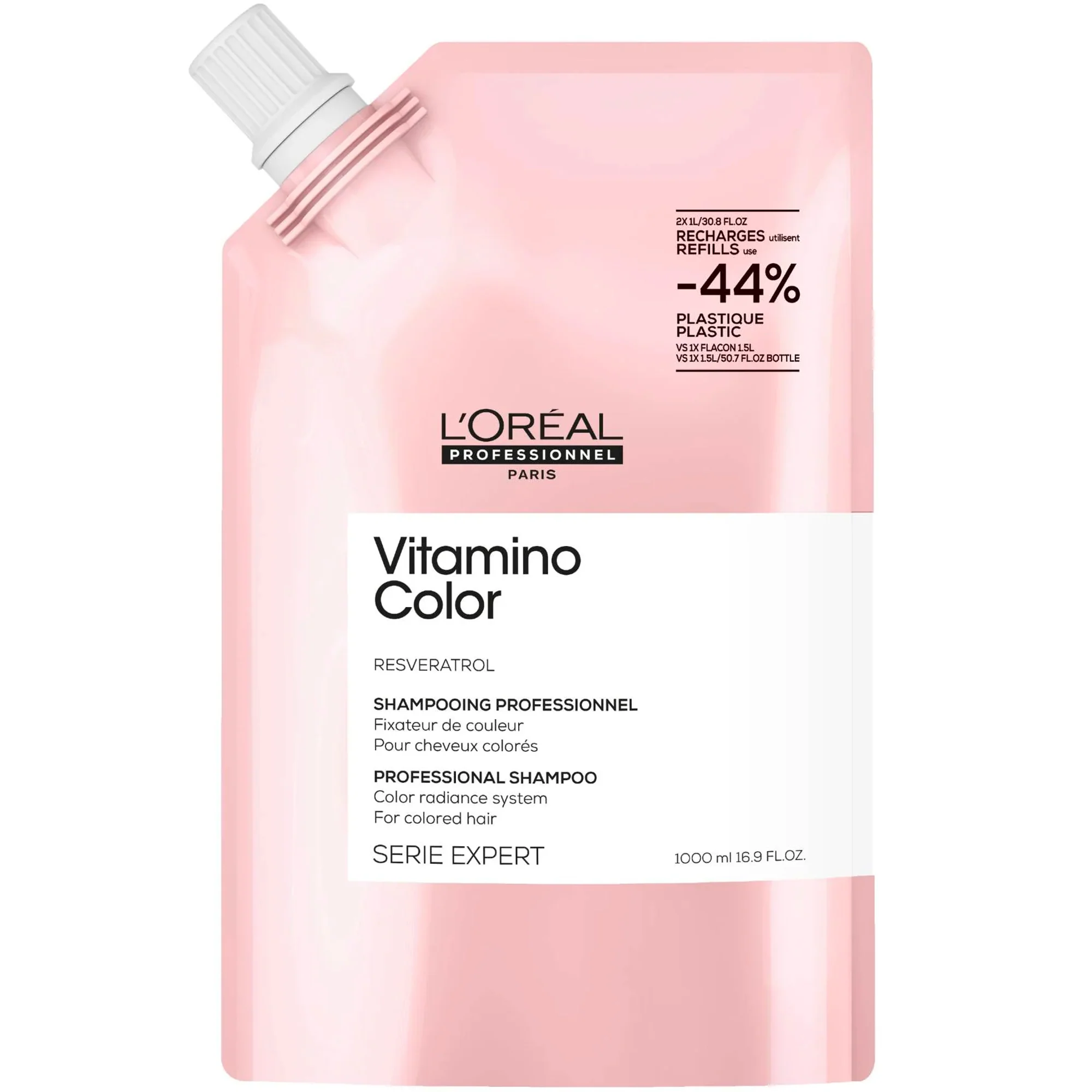 Éco-Recharge Shampoing Vitamino Color L'Oréal Pro 1000 ML