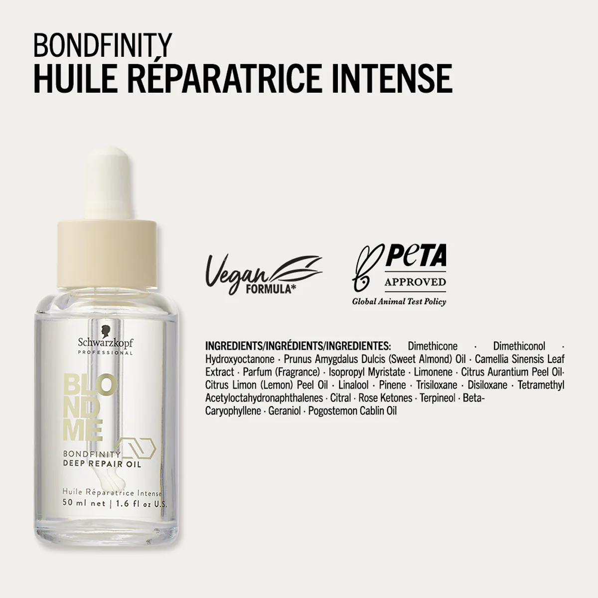 Huile Réparatrice Intense Blond Me Bondfinity Schwarzkopf 50 ML - Image 5