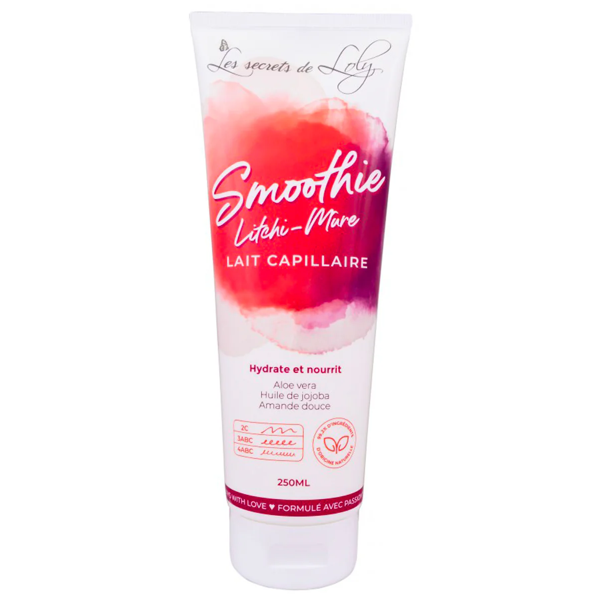 Lait Smoothie Litchi-Mure Les Secrets de Loly 250 ML