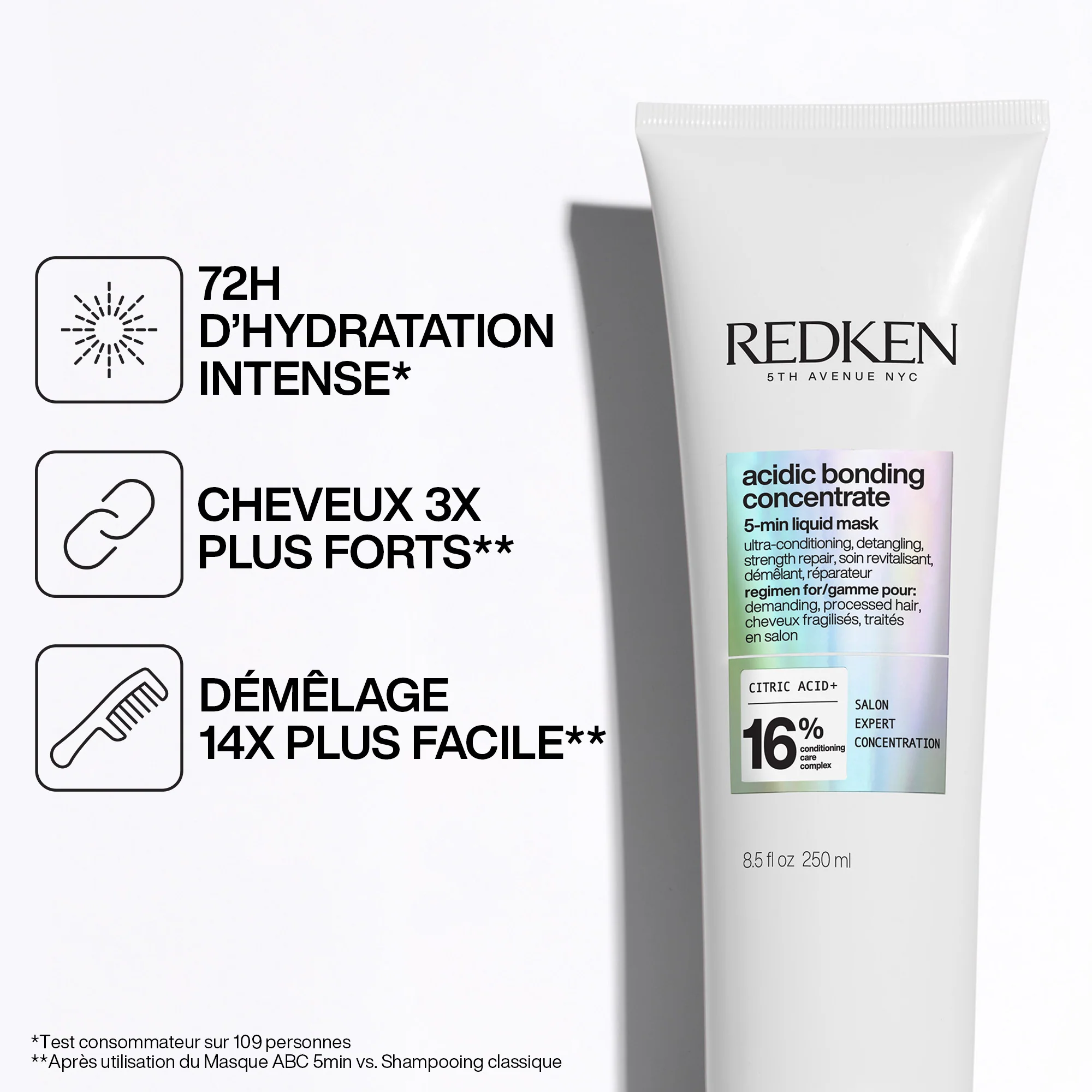 Masque 5 min Acidic Bonding Concentrate Redken 250 ML - Image 3