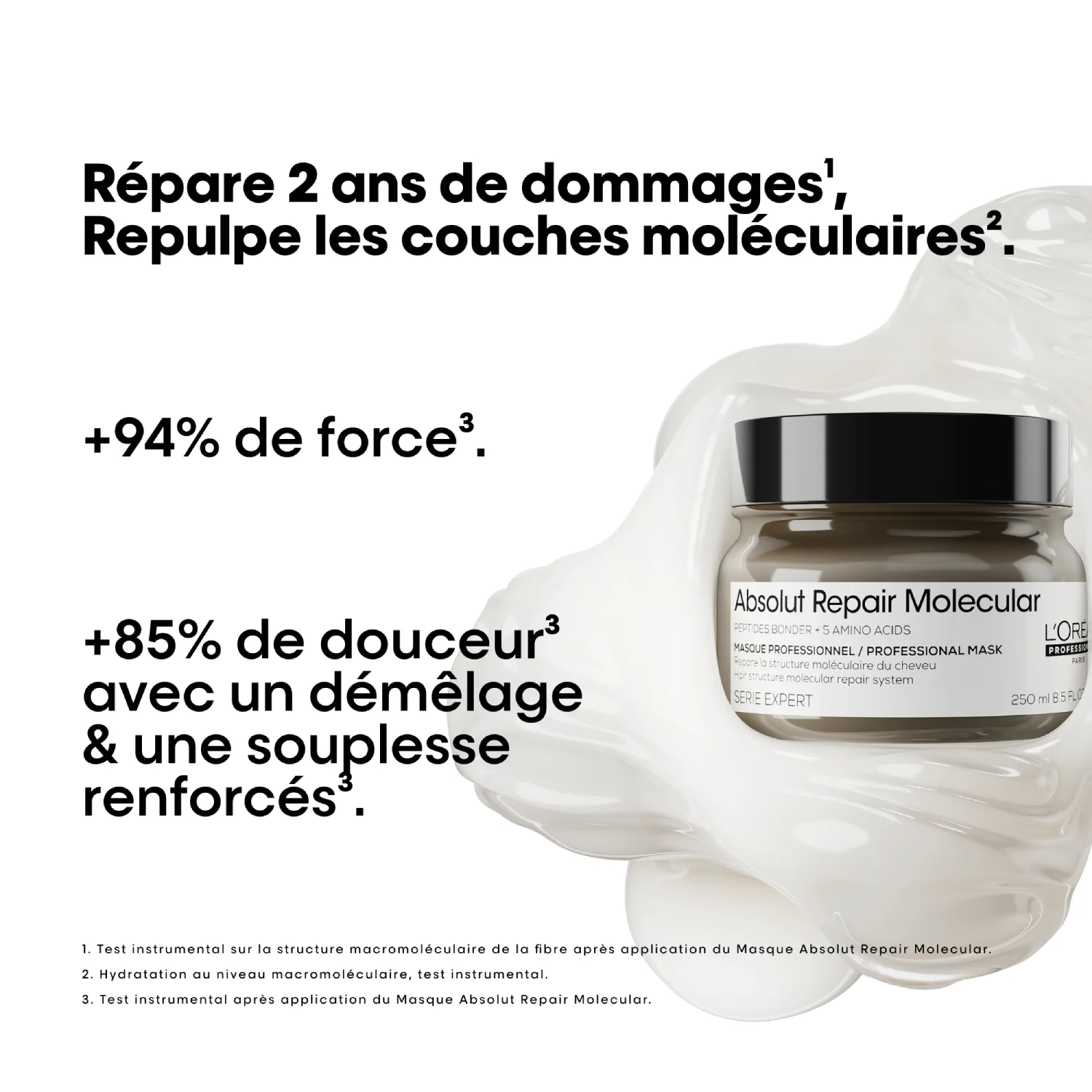 Masque Concentré Absolut Repair Molecular L'Oréal Professionnel - Image 3