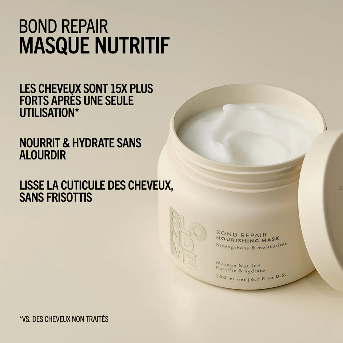 Masque Nutritif Blond Me Bond Repair Schwarzkopf 200 ML - Image 2