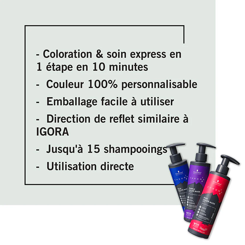 Masque Pigmenté Chroma ID Rouge Schwarzkopf 300 ML - Image 4