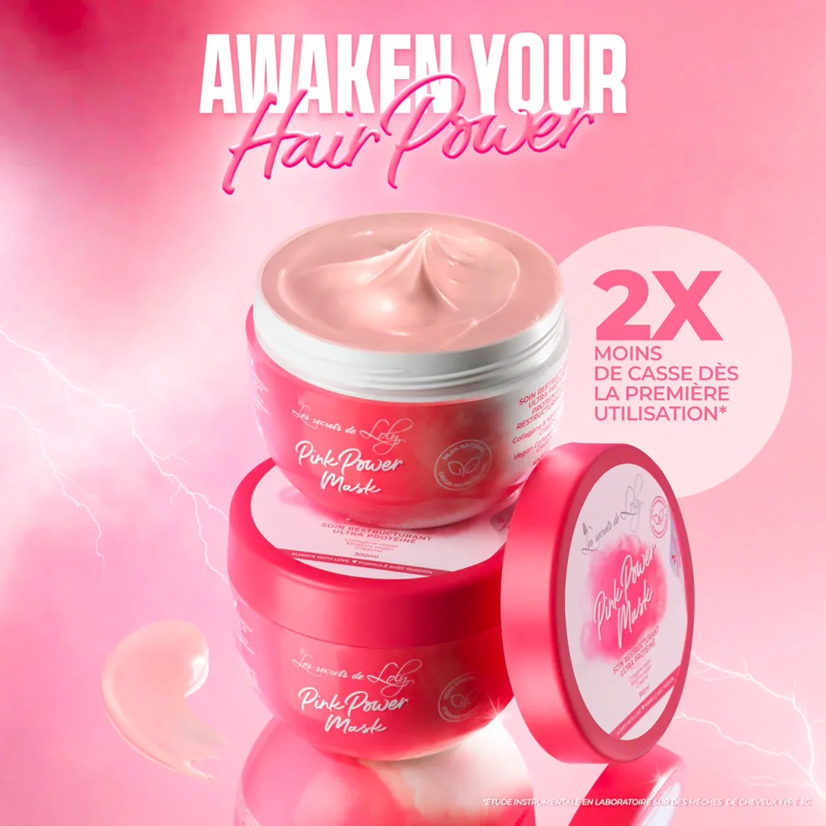 Pink Power Mask Les Secrets de Loly 300 ML - Image 2