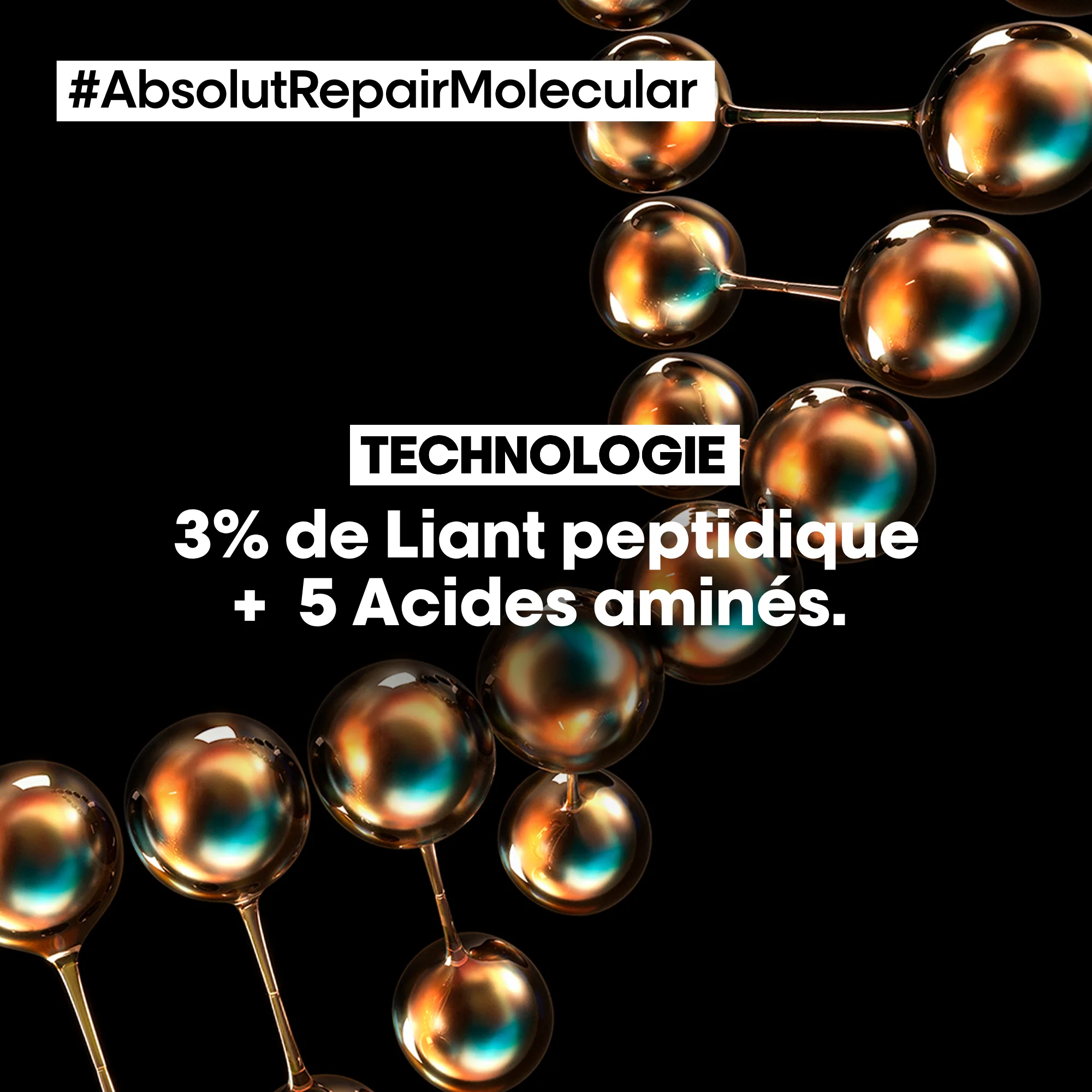 Pré-traitement Absolut Repair Molecular L'Oréal Professionnel 190 ML - Image 3
