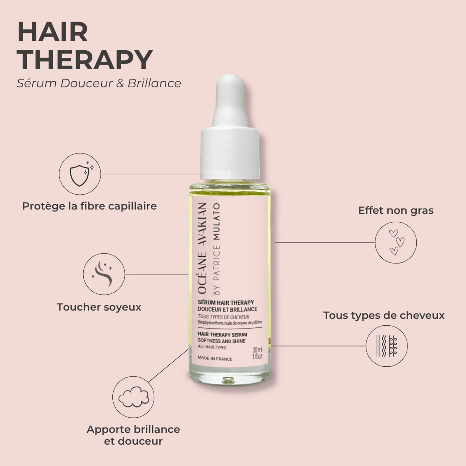 Sérum Hair Therapy Océane Avakian by Mulato 30 ML - Image 2