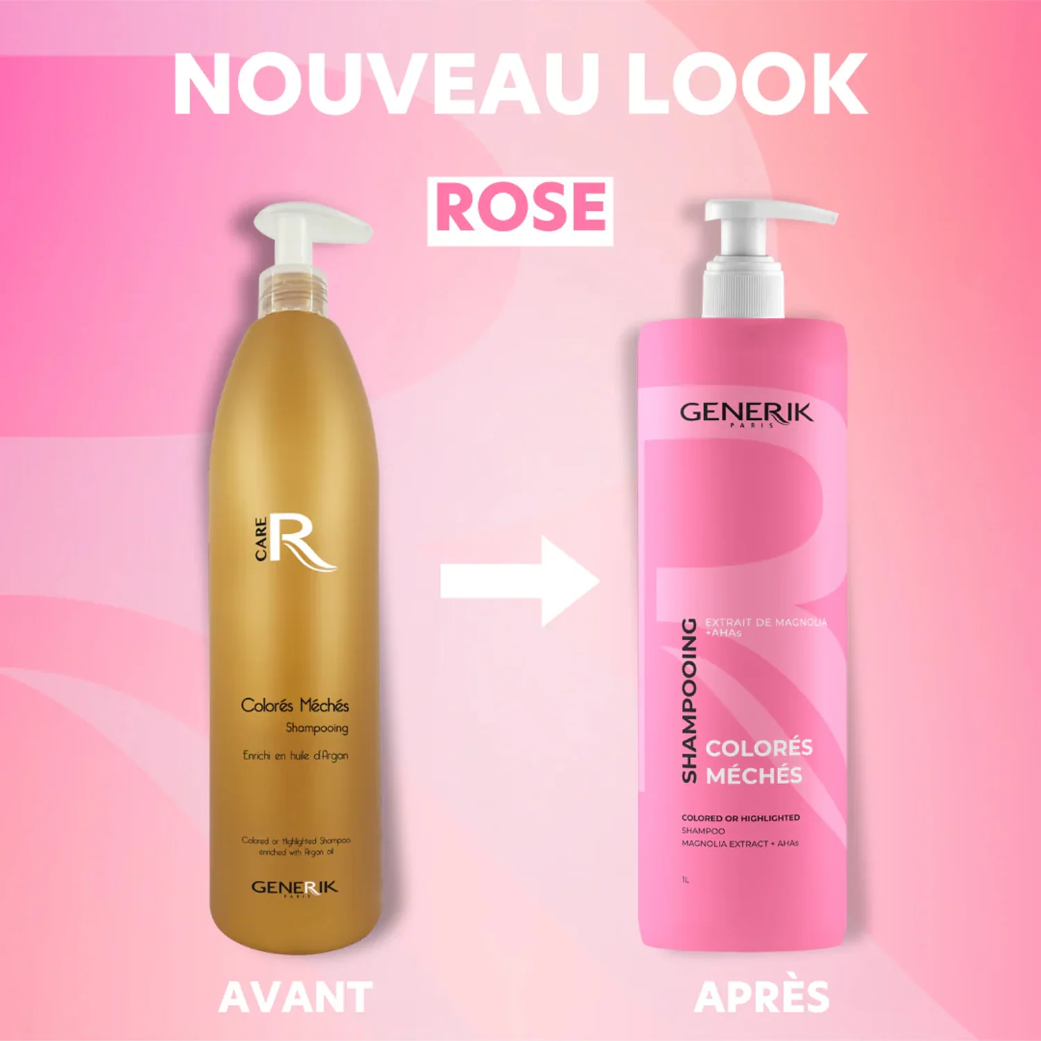 Shampoing Cheveux Colorés/Méchés Generik 1 Litre - Image 5