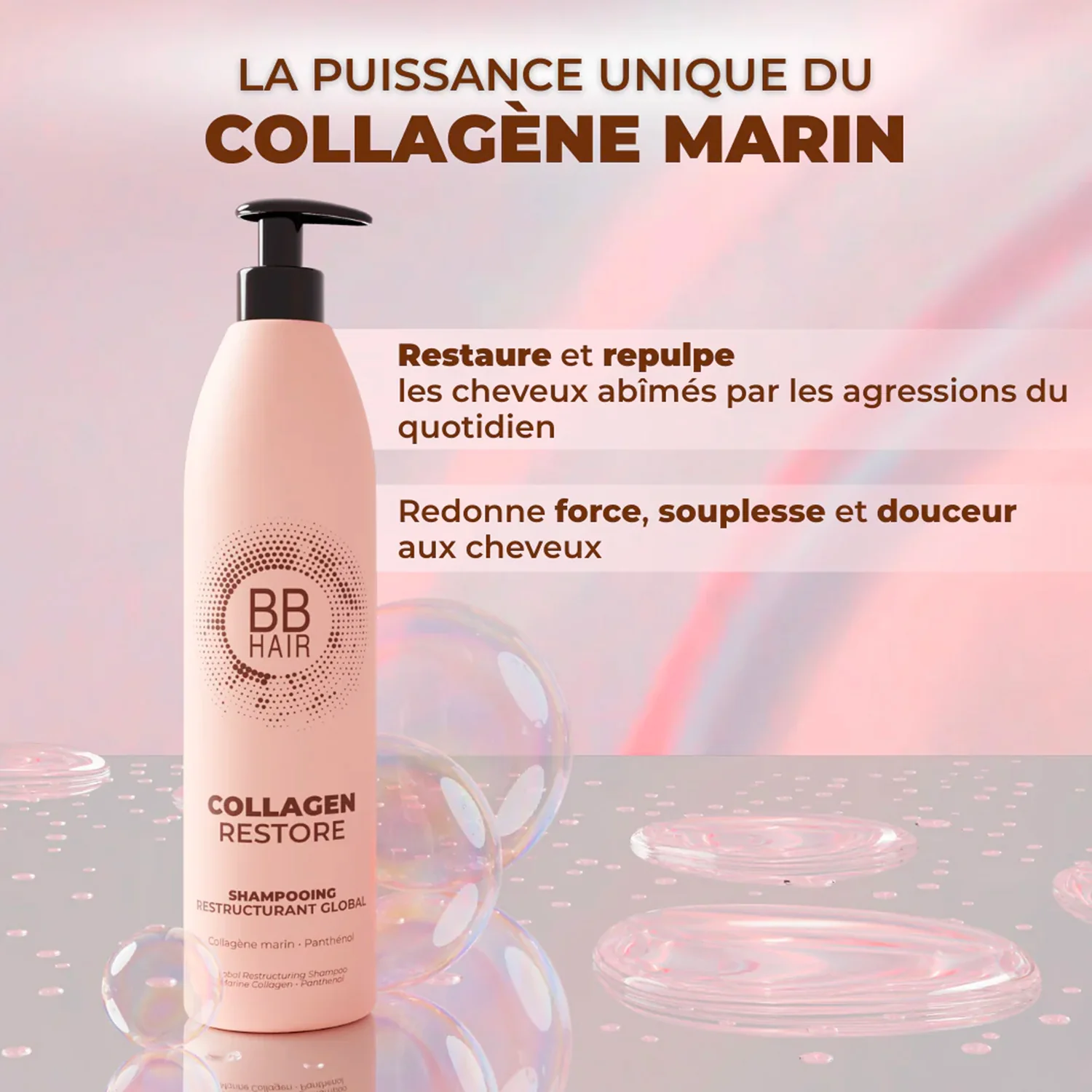 Shampoing Collagen Restore BBHair Generik 1000 ML - Image 2