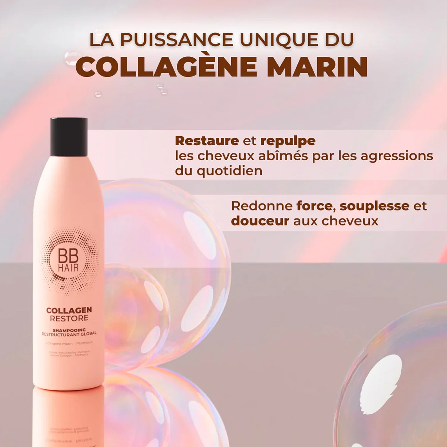 Shampoing Collagen Restore BBHair Generik 300 ML - Image 2