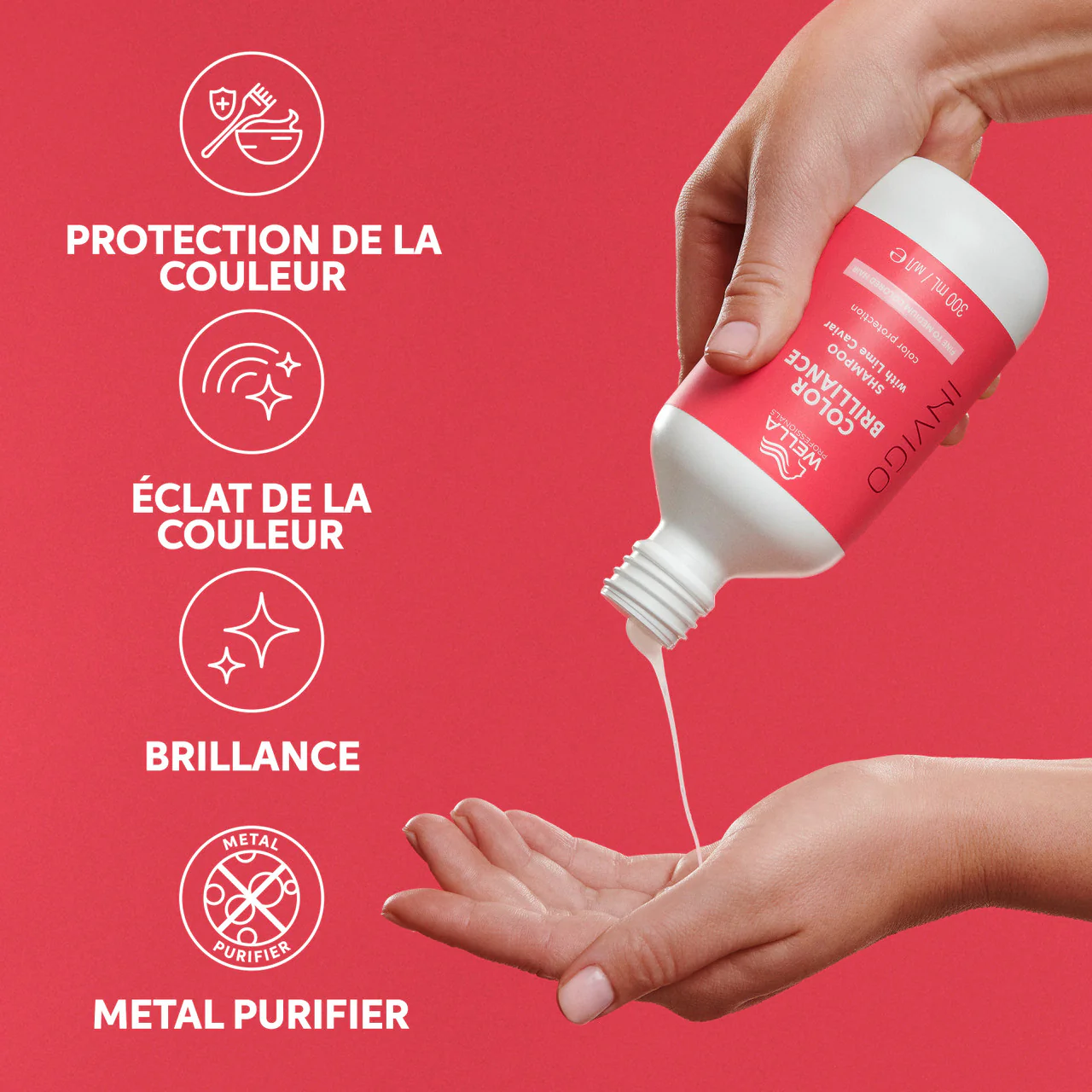 Shampoing Color Brilliance Invigo Cheveux Fins à normaux Wella 1L - Image 2