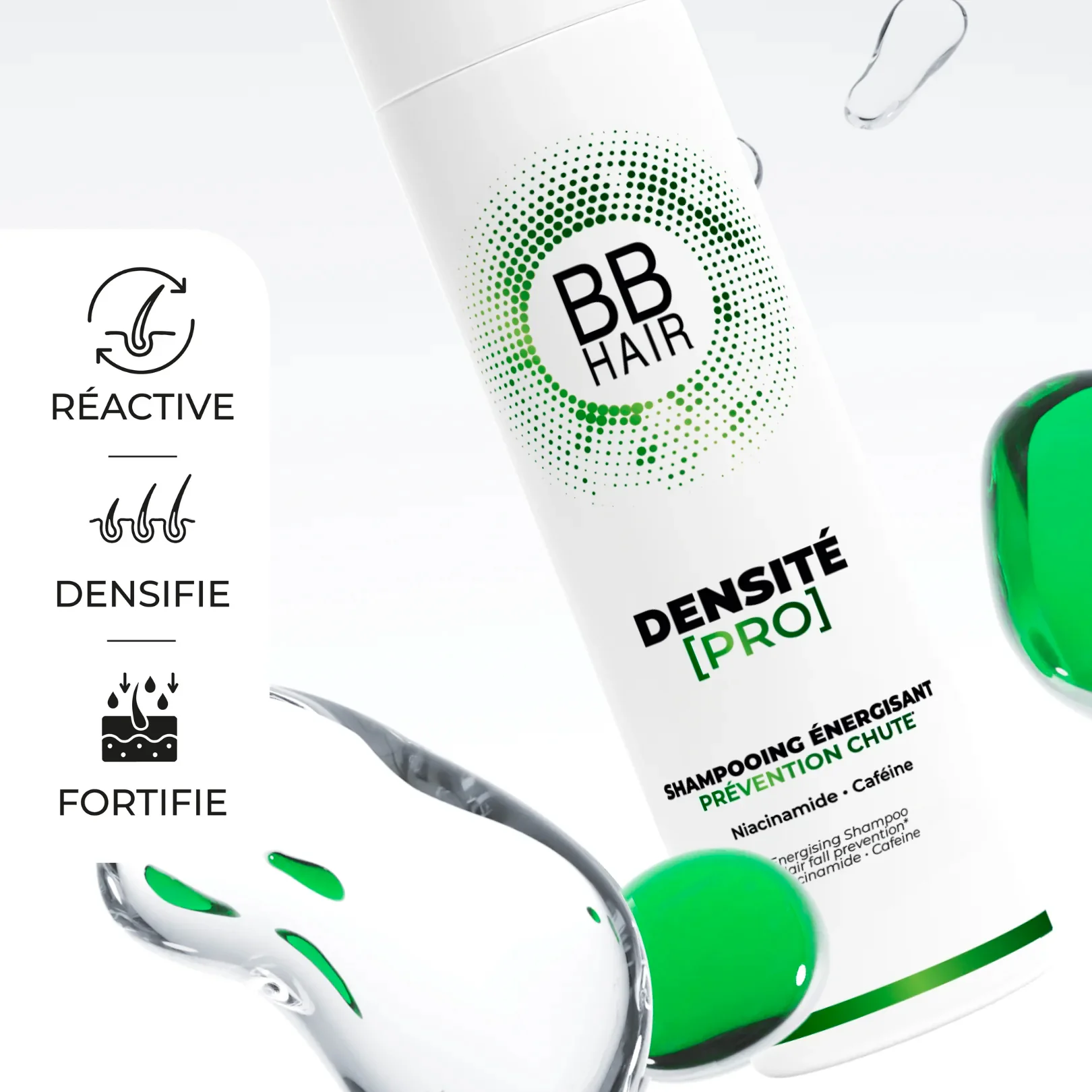 Shampoing Énergisant Densité Pro BBHAIR Generik 250 ML - Image 2