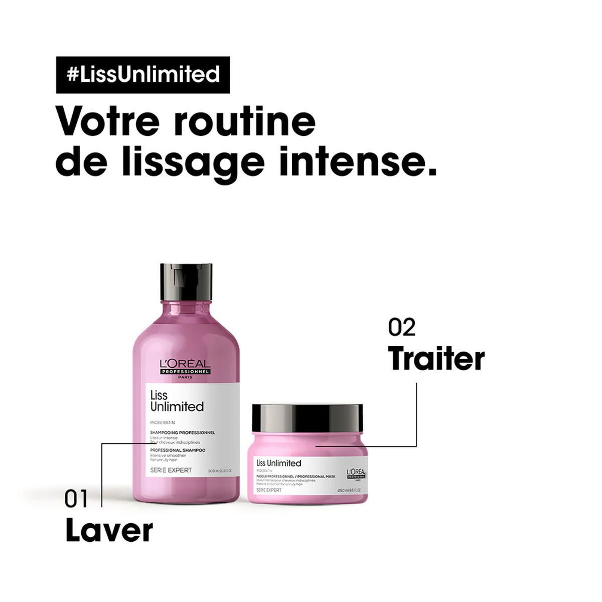 Shampoing Liss Unlimited L'Oréal Professionnel 300 ML - Image 3