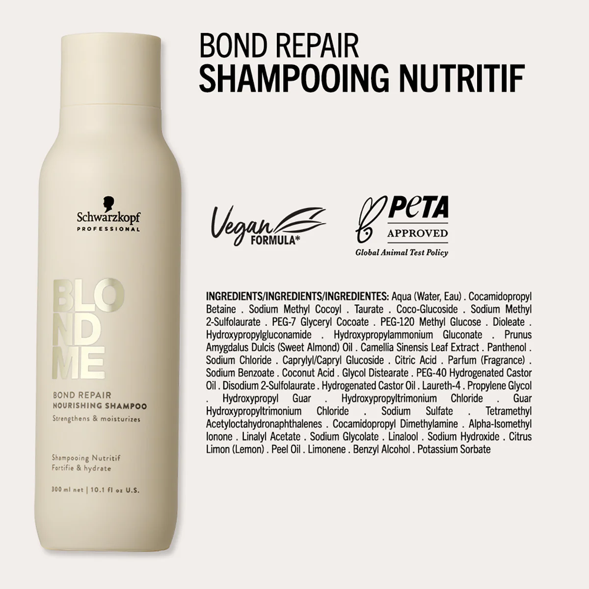 Shampoing Nutritif Blond Me Bond Repair Schwarzkopf 1 Litre - Image 4