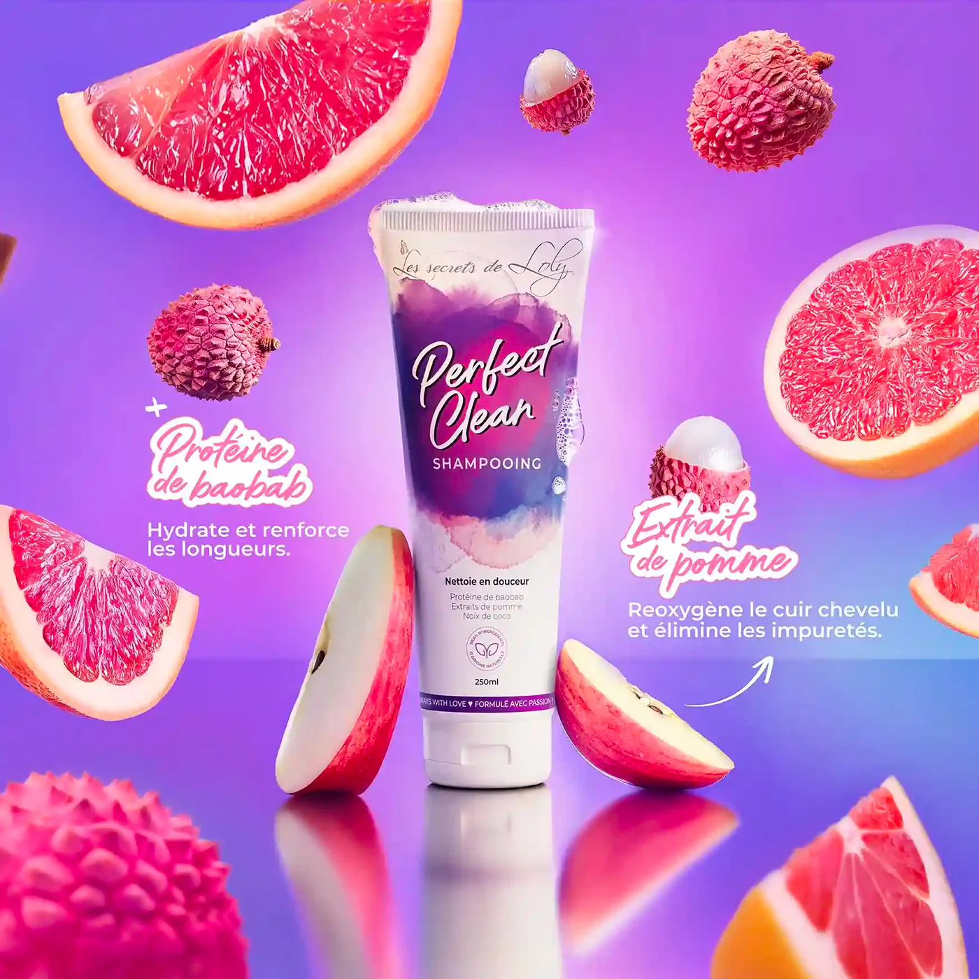 Shampoing Perfect Clean - Les Secrets de Loly 250 ML - Image 2