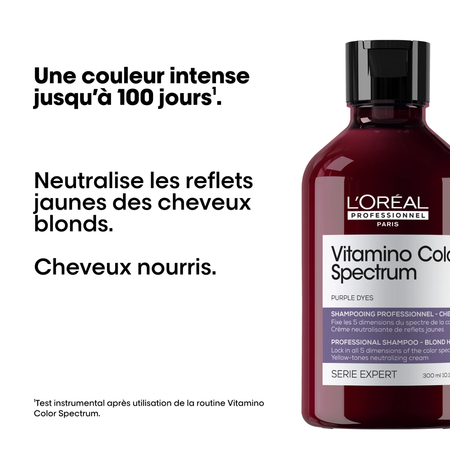 Shampoing Violet Anti-Jaune Vitamino Color Spectrum L'Oréal Professionnel 300 ML - Image 3