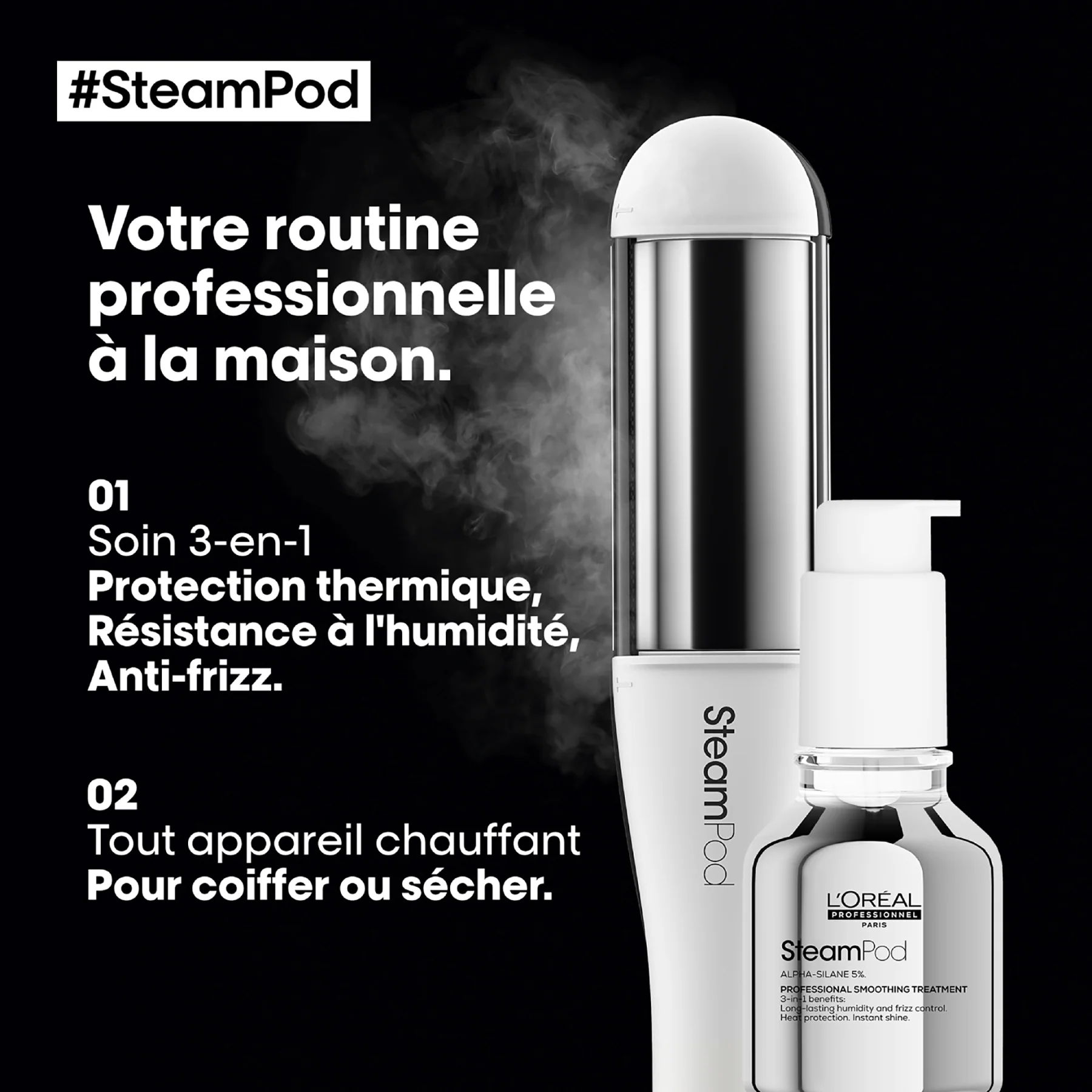 Soin Lissant Steampod L'Oréal Professionnel 50 ML - Image 3