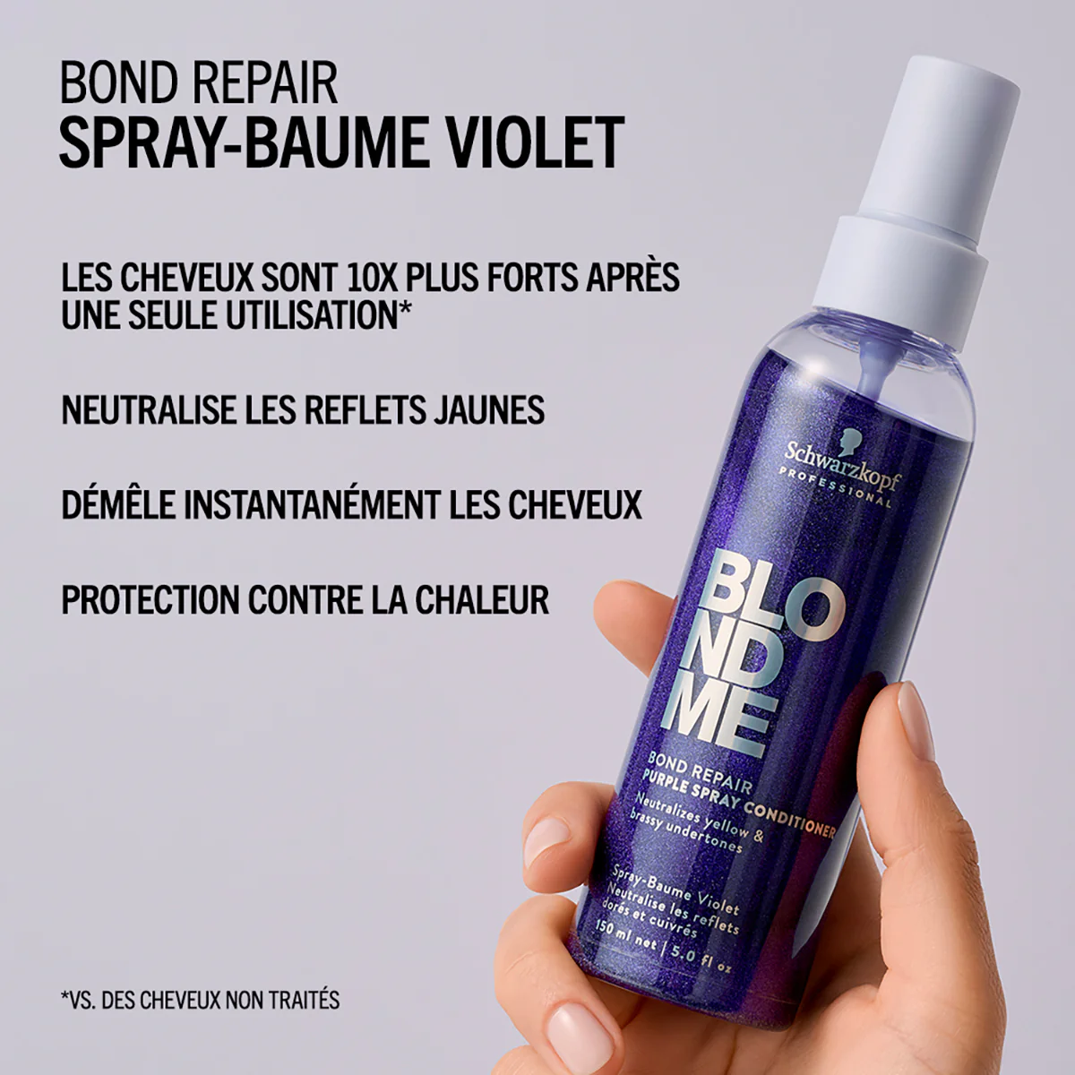 Spray Baume Violet Blond Me Bond Repair Schwarzkopf 150 ML - Image 3
