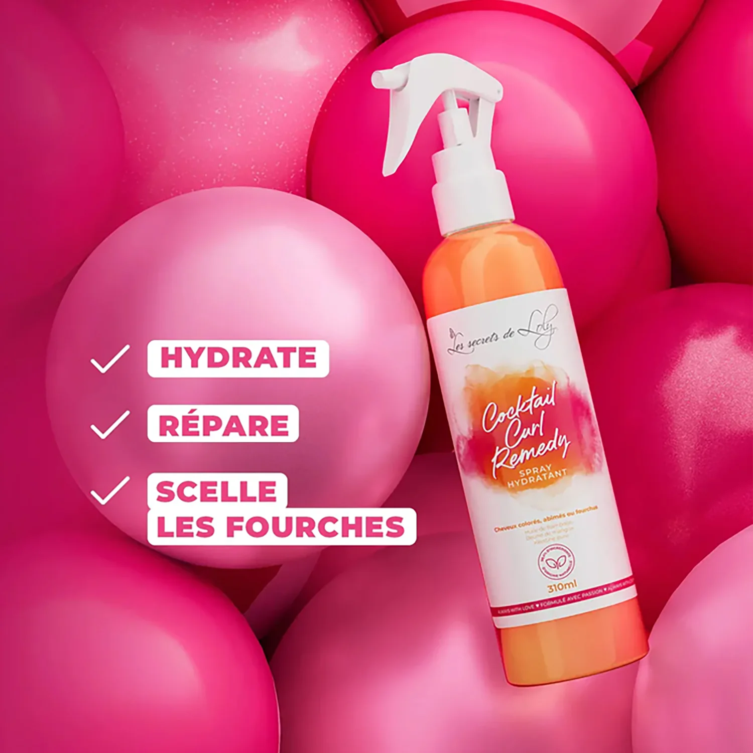 Spray Cocktail Curl Remedy - Les Secrets de Loly 310 ML - Image 3