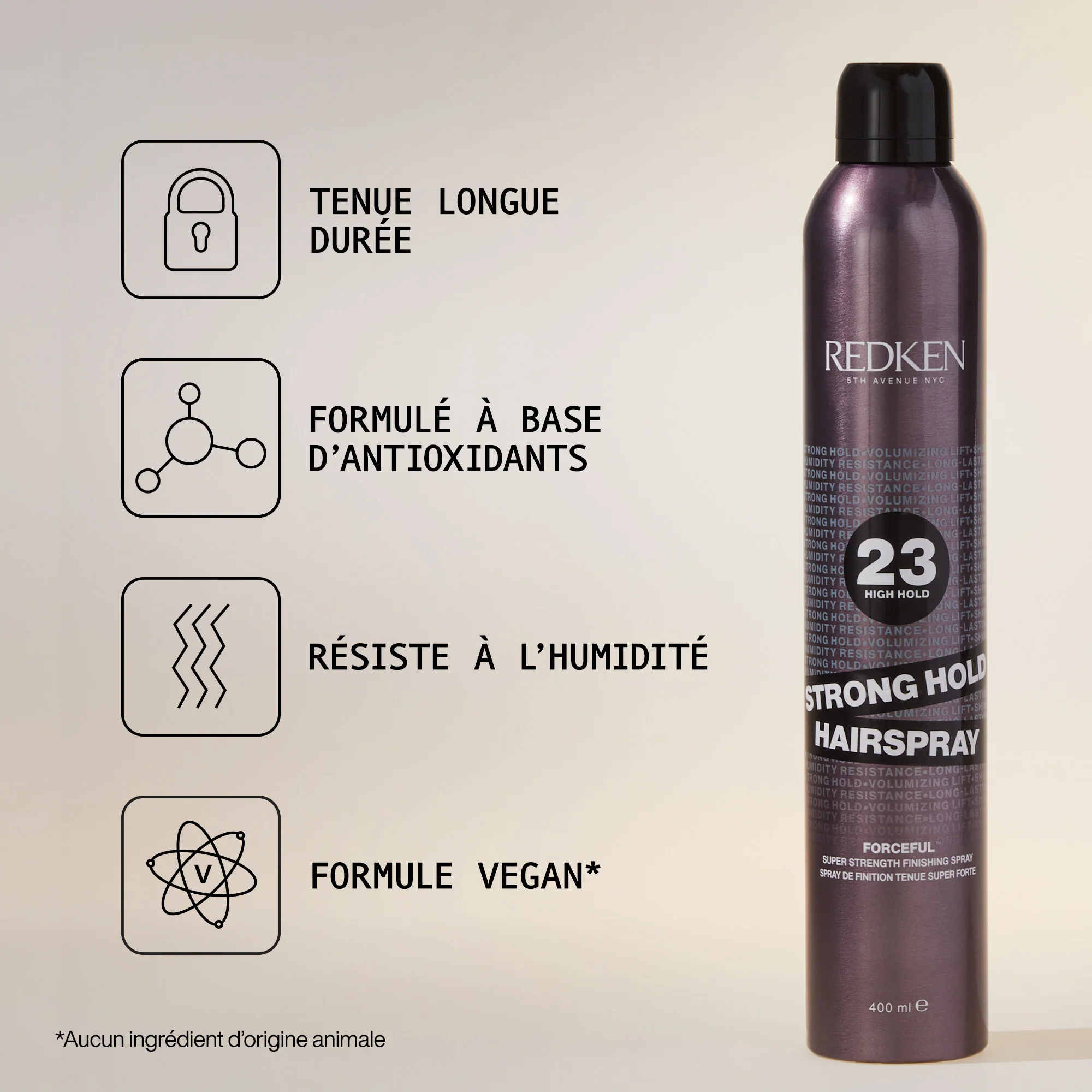 Strong Hold Hairspray 23 Redken 400 ML - Image 3