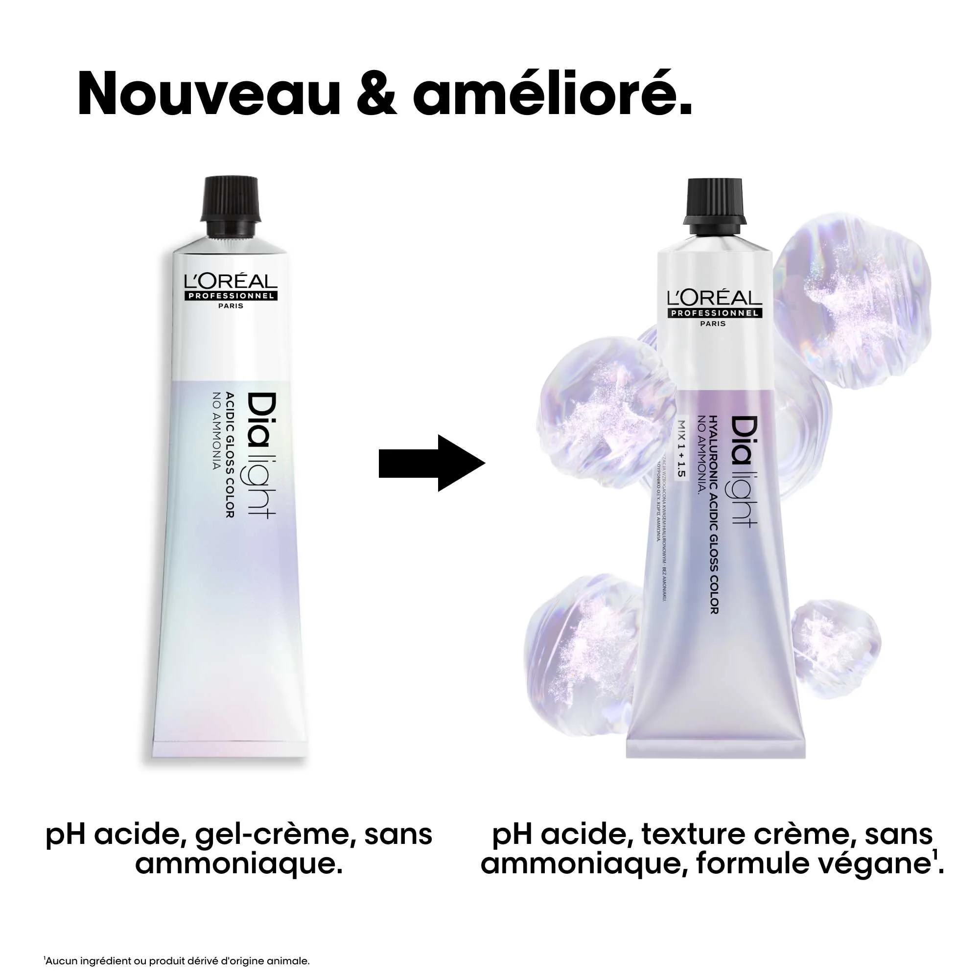 Tube Coloration Dia Light L'Oréal Professionnel 60 ML (NOUVELLE FORMULE) - Image 3